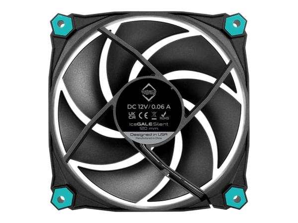 Iceberg Thermal IceGale - Gehäuselüfter - 120 mm - Schwarz (Packung mit 3)