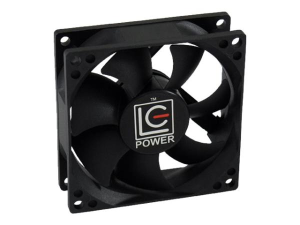 LC-Power Gehäuselüfter - 80 mm - Schwarz