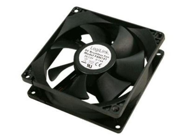 LogiLink FAN101 - Gehäuselüfter - 80 mm - Schwarz