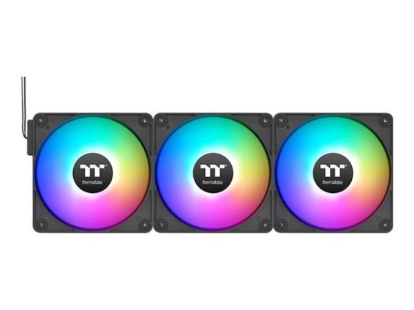 Thermaltake CT120 EX Reverse ARGB Sync - Gehäuselüfter - 120 mm - Schwarz (Packung mit 3)