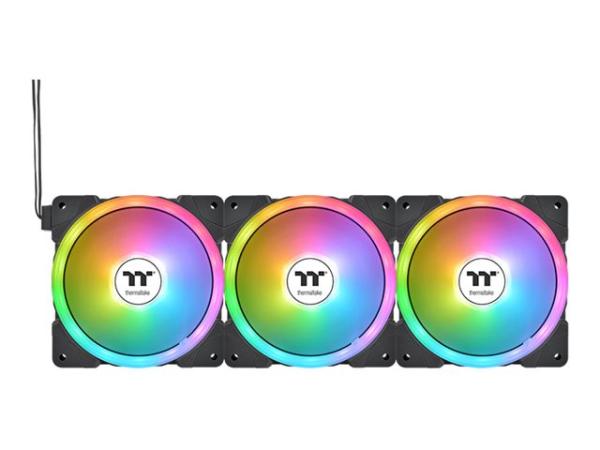 Thermaltake SWAFAN EX12 ARGB - Premium Edition - Gehäuselüfter - 120 mm - Schwarz (Packung mit 3)