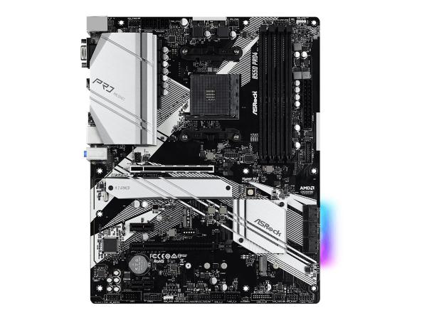 ASRock B550 Pro4 - Motherboard - ATX - Socket AM4 - AMD B550 Chipsatz - USB-C Gen2, USB 3.2 Gen 1, USB 3.2 Gen