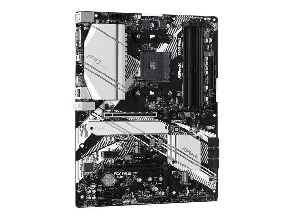 ASRock B550 Pro4 - Motherboard - ATX - Socket AM4 - AMD B550 Chipsatz - USB-C Gen2, USB 3.2 Gen 1, USB 3.2 Gen