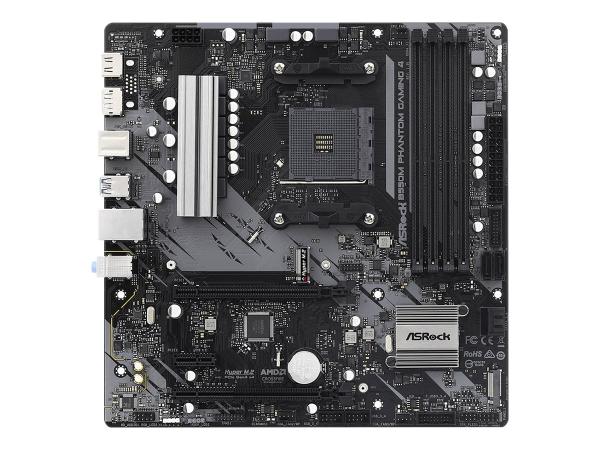 ASRock B550M Phantom Gaming 4 - Motherboard - micro ATX - Socket AM4 - AMD B550 Chipsatz - USB 3.2 Gen 1 - Gig