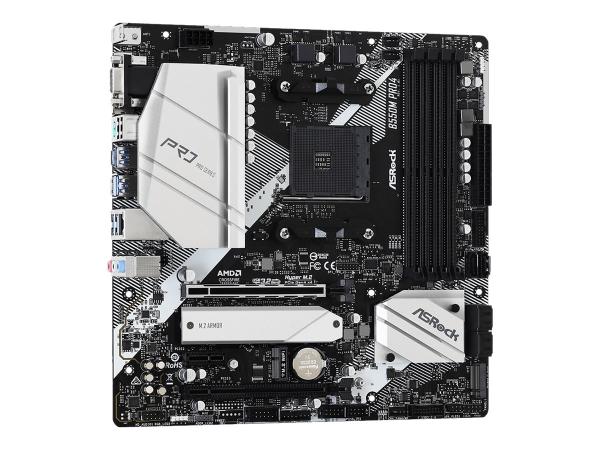 ASRock B550M Pro4 - Motherboard - micro ATX - Socket AM4 - AMD B550 Chipsatz - USB-C Gen2, USB 3.2 Gen 1, USB 