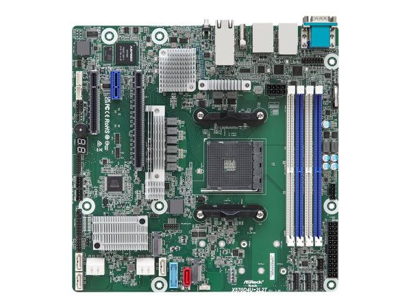 ASRock Rack X570D4U-2L2T/BCM - Motherboard - micro ATX - Socket AM4 - AMD X570 Chipsatz - USB 3.2 Gen 1, USB 3