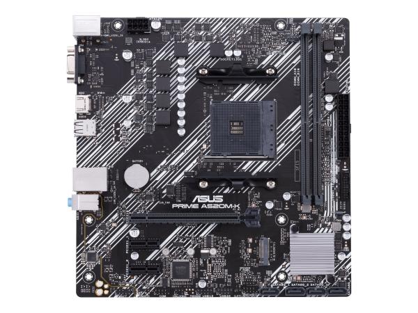 ASUS PRIME A520M-K - Motherboard - micro ATX - Socket AM4 - AMD A520 Chipsatz - USB 3.2 Gen 1 - Gigabit LAN - 