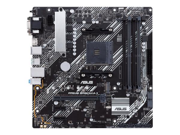 ASUS PRIME B450M-A II - Motherboard - micro ATX - Socket AM4 - AMD B450 Chipsatz - USB 3.2 Gen 1, USB 3.2 Gen 