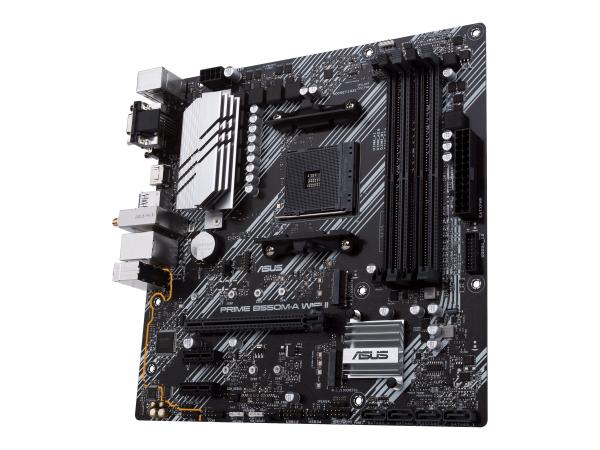 ASUS PRIME B550M-A WIFI II - Motherboard - micro ATX - Socket AM4 - AMD B550 Chipsatz - USB 3.2 Gen 1, USB 3.2