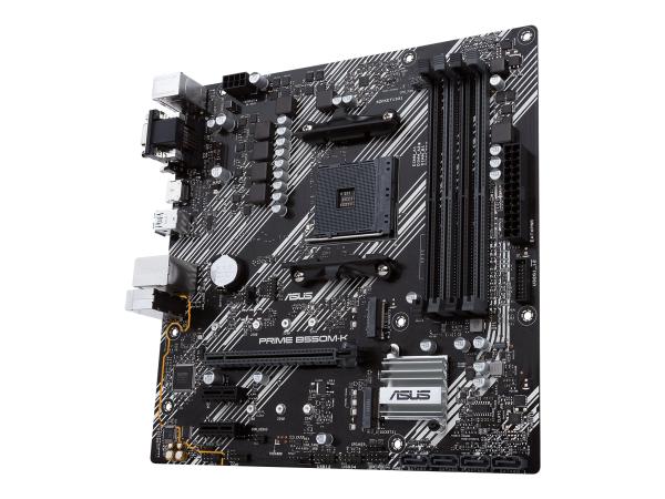 ASUS PRIME B550M-K - Motherboard - micro ATX - Socket AM4 - AMD B550 Chipsatz - USB 3.2 Gen 1, USB 3.2 Gen 2 -