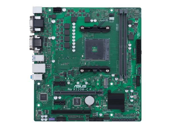 ASUS Pro A520M-C II/CSM - Motherboard - micro ATX - Socket AM4 - AMD A520 Chipsatz - USB 3.2 Gen 1 - Gigabit L