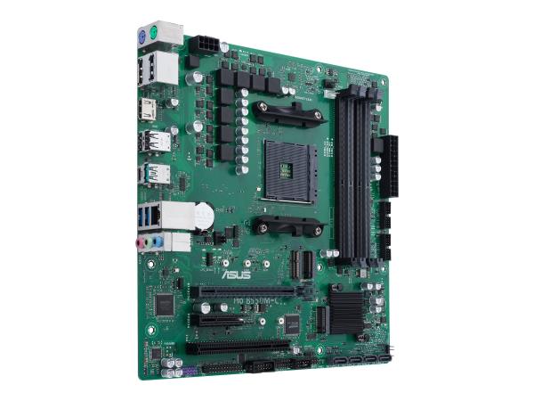 ASUS Pro B550M-C/CSM - Motherboard - micro ATX - Socket AM4 - AMD B550 Chipsatz - USB-C Gen2, USB 3.2 Gen 1, U