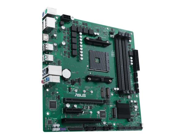 ASUS Pro B550M-C/CSM - Motherboard - micro ATX - Socket AM4 - AMD B550 Chipsatz - USB-C Gen2, USB 3.2 Gen 1, U