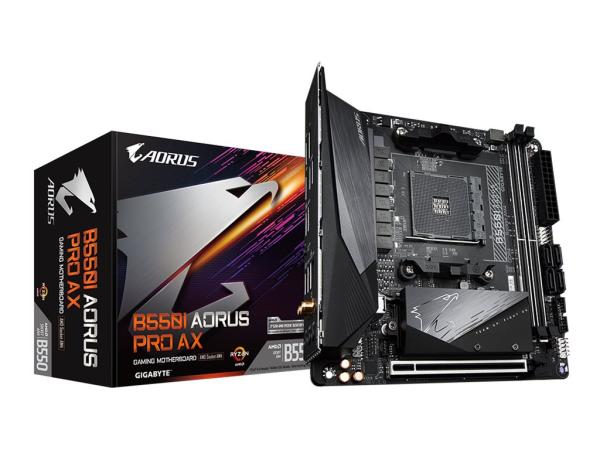 Gigabyte B550I AORUS PRO AX - 1.0 - Motherboard - Mini-ITX - Socket AM4 - AMD B550 Chipsatz - USB-C Gen2, USB 