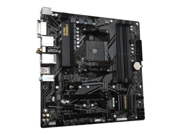 Gigabyte B550M DS3H AC - 1.X - Motherboard - micro ATX - Socket AM4 - AMD B550 Chipsatz - USB 3.2 Gen 1 - Giga