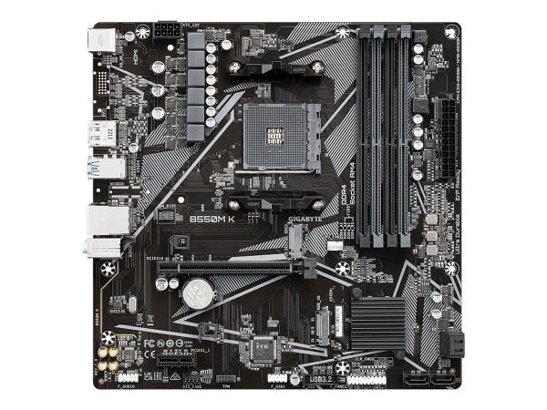 Gigabyte B550M K - 1.0 - Motherboard - micro ATX - Socket AM4 - AMD B550 Chipsatz - USB 3.2 Gen 1 - Gigabit LA