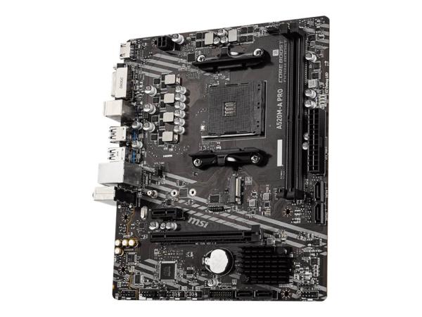 MSI A520M-A PRO - Motherboard - micro ATX - Socket AM4 - AMD A520 Chipsatz - USB 3.2 Gen 1 - Gigabit LAN - Onb