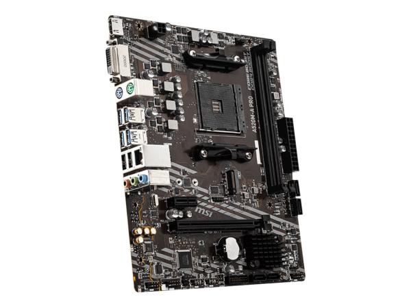 MSI A520M-A PRO - Motherboard - micro ATX - Socket AM4 - AMD A520 Chipsatz - USB 3.2 Gen 1 - Gigabit LAN - Onb