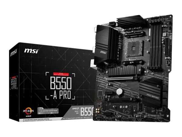 MSI B550-A PRO - Motherboard - ATX - Socket AM4 - AMD B550 Chipsatz - USB-C Gen2, USB-C Gen1, USB 3.2 Gen 1, U