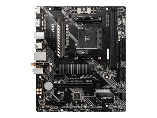 MSI MAG A520M VECTOR WIFI - Motherboard - micro ATX - Socket AM4 - AMD A520 Chipsatz - USB 3.2 Gen 1 - Gigabit