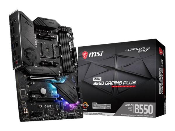 MSI MPG B550 GAMING PLUS - Motherboard - ATX - Socket AM4 - AMD B550 Chipsatz - USB-C Gen2, USB-C Gen1, USB 3.