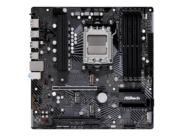 ASRock B650M PG Lightning - Motherboard - micro ATX - Socket AM5 - AMD B650 Chipsatz - USB-C 3.2 Gen2, USB 3.2
