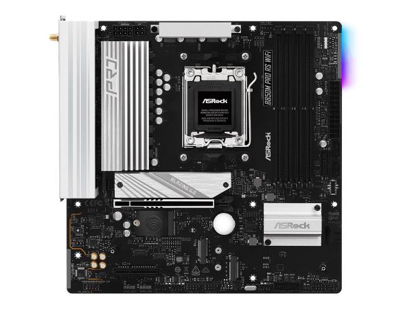 ASRock B850M Pro RS WiFi - Motherboard - micro ATX - Socket AM5 - AMD B850 Chipsatz - USB-C 3.2 Gen2, USB-C 3.