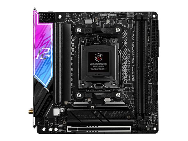 ASRock Phantom Gaming B850I LIGHTNING WIFI - Motherboard - Mini-ITX - Socket AM5 - AMD B850 Chipsatz - USB-C 3