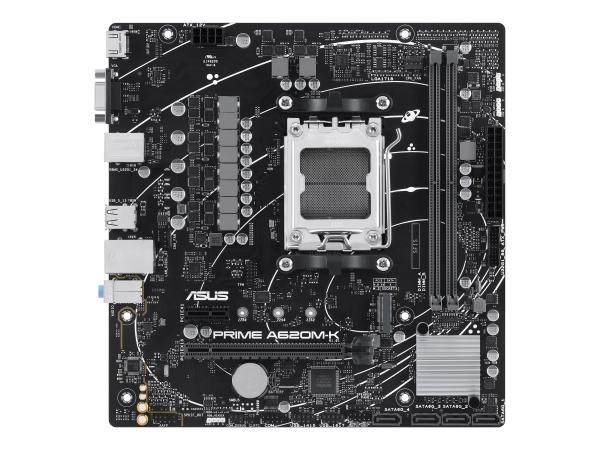 ASUS PRIME A620M-K - Motherboard - micro ATX - Socket AM5 - AMD A620 Chipsatz - USB 3.2 Gen 1 - Gigabit LAN - 
