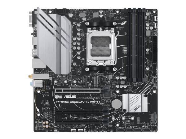 ASUS PRIME B650M-A WIFI II - Motherboard - micro ATX - Socket AM5 - AMD B650 Chipsatz - USB 3.2 Gen 1, USB 3.2