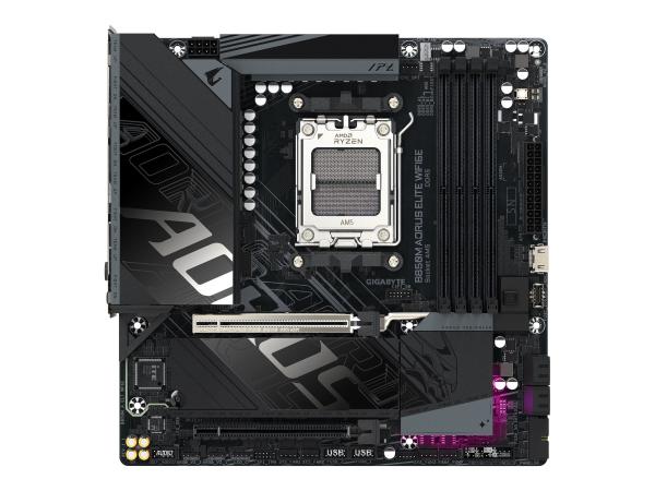 Gigabyte AORUS B850M ELITE WIFI6E - Motherboard - micro ATX - Socket AM5 - AMD B850 Chipsatz - USB-C 3.2 Gen 2