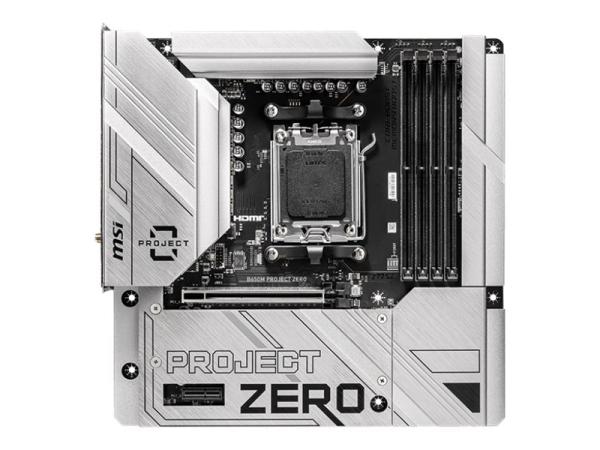 MSI B650M PROJECT ZERO - Motherboard - micro ATX - Socket AM5 - AMD B650 Chipsatz - USB 3.2 Gen 1, USB 3.2 Gen