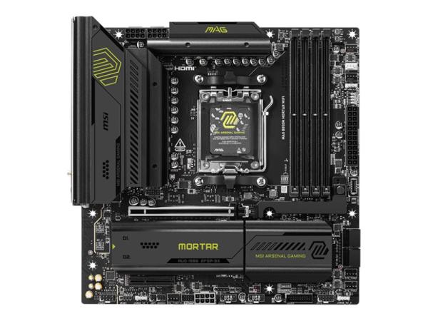 MSI MAG B850M MORTAR WIFI - Motherboard - micro ATX - Socket AM5 - AMD B850 Chipsatz - USB 3.2 Gen 1, USB 3.2 