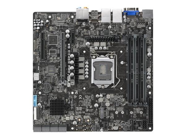 ASUS WS C246M PRO - Motherboard - micro ATX - LGA1151 Socket - C246 Chipsatz - USB 3.1 Gen 1, USB 3.1 Gen 2 - 