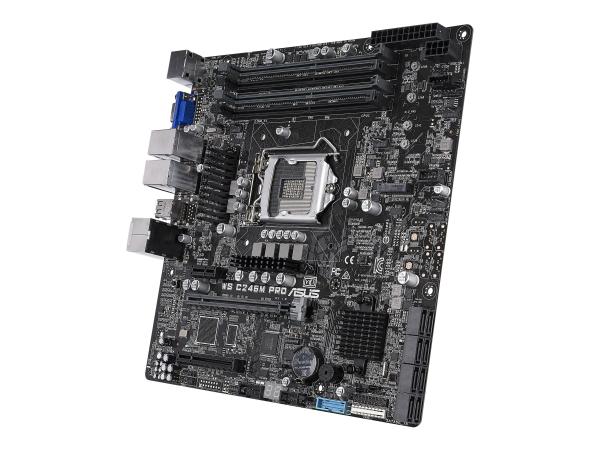 ASUS WS C246M PRO - Motherboard - micro ATX - LGA1151 Socket - C246 Chipsatz - USB 3.1 Gen 1, USB 3.1 Gen 2 - 