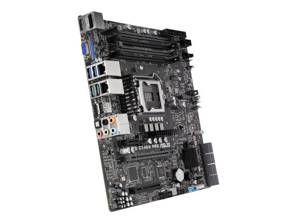 ASUS WS C246M PRO - Motherboard - micro ATX - LGA1151 Socket - C246 Chipsatz - USB 3.1 Gen 1, USB 3.1 Gen 2 - 