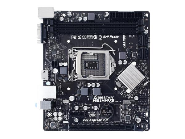 Biostar H61MHV3 - Motherboard - micro ATX - LGA1155-Sockel - H61 Chipsatz - Gigabit LAN - Onboard-Grafik (CPU 