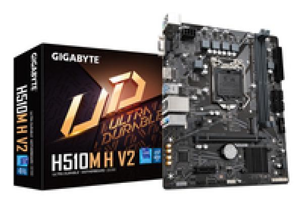 Gigabyte H510M H V2 Mainboard - Unterstützt Intel Core Prozessoren 11th CPUs - up to 3200MHz DDR4 - 1xPCIe 3.
