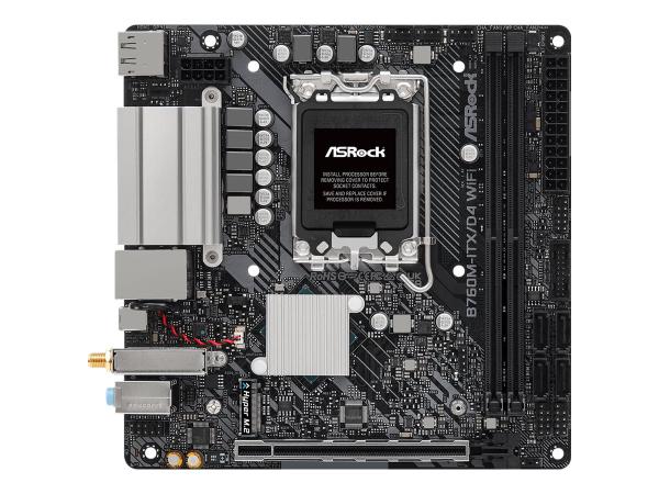 ASRock B760M-ITX/D4 WiFi - Motherboard - Mini-ITX - LGA1700-Sockel - B760 Chipsatz - USB-C 3.2 Gen 2x2, USB 3.