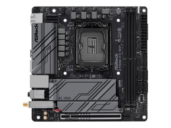 ASRock Z790M-ITX WiFi - Motherboard - Mini-ITX - LGA1700-Sockel - Z790 Chipsatz - Bluetooth, 2.5 Gigabit LAN, 