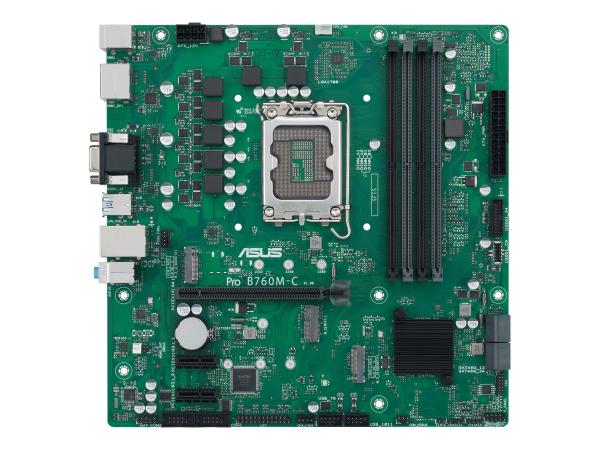 ASUS Pro B760M-C-CSM - Motherboard - micro ATX - LGA1700-Sockel - B760 Chipsatz - USB 3.2 Gen 1, USB-C 3.2 Gen