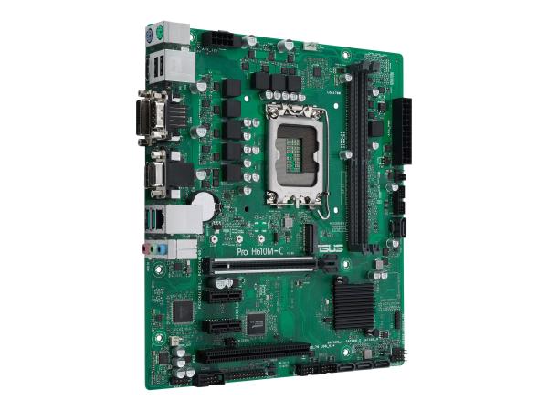ASUS Pro H610M-C-CSM - Motherboard - micro ATX - LGA1700-Sockel - H610 Chipsatz - USB 3.2 Gen 1, USB 3.2 Gen 2