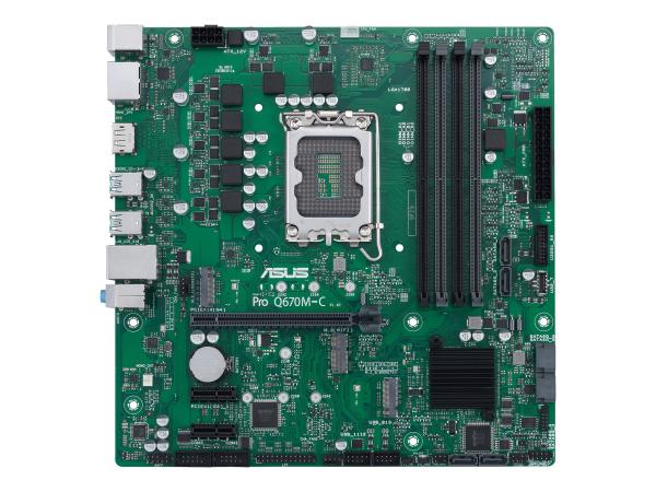 ASUS Pro Q670M-C-CSM - Motherboard - micro ATX - LGA1700-Sockel - Q670 Chipsatz - USB 3.2 Gen 2, USB-C Gen1, U