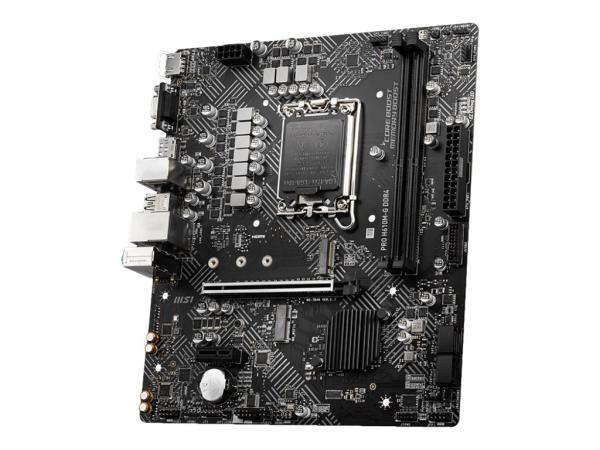 MSI PRO H610M-G DDR4 - Motherboard - micro ATX - LGA1700-Sockel - H610 Chipsatz - USB 3.2 Gen 1 - Gigabit LAN 
