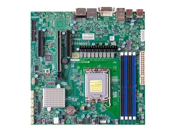 Supermicro X13SAZ-Q - Motherboard - micro ATX - LGA1700-Sockel - Q670E Chipsatz - USB 3.2 Gen 1, USB 3.2 Gen 2
