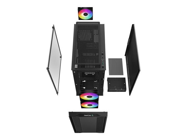 Deepcool CC360 ARGB - Tower - Mini-ITX - Seitenteil mit Fenster (gehärtetes Glas)