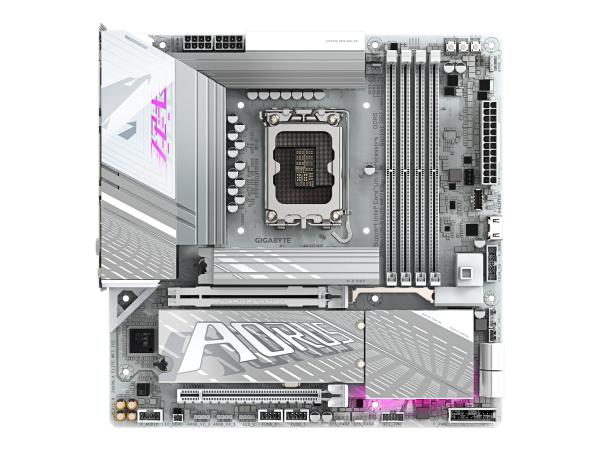 Gigabyte AORUS Z890M ELITE WIFI7 ICE - Motherboard - micro ATX - LGA1851-Sockel - Z890 Chipsatz - USB4, USB-C 
