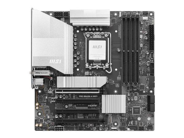 MSI PRO B860M-A WIFI - Motherboard - micro ATX - LGA1851-Sockel - B860 Chipsatz - USB 3.2 Gen 2, USB 3.2 Gen 1