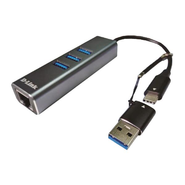 D-Link DUB-2332 - Netzwerkadapter - USB-C / Thunderbolt 3