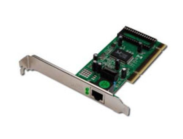DIGITUS Single Port Gigabit Ethernet Netzwerkkarte, RJ45, PCI, Realtek Chipsatz